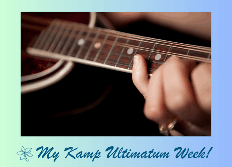 picture of woman playing a mandolin